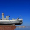 Началась работа по обновлению к 9 Мая катера «Герой» на Нижне-Волжской набережной