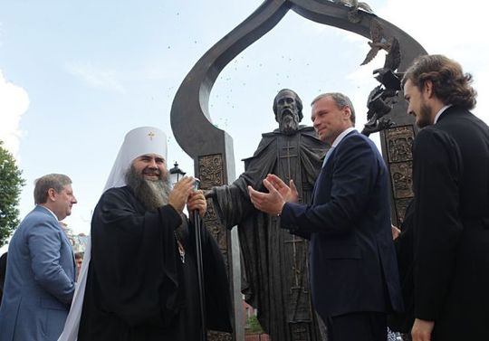 Памятник преподобному Сергию Радонежскому открыли на улице Ильинская в Нижнем Новгороде