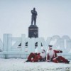 В Нижнем Новгороде установили ледяную скульптуру в честь Чемпионата Мира по футболу FIFA 2018