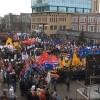 Митинг-концерт, посвященный второй годовщине вхождения Крыма в состав России, прошел в Нижнем Новгороде на площади Народного Единства