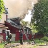 В Нижнем Новгороде на улице Серафимовича сгорел частный деревянный дом