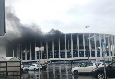 На cтадионе «Нижний Новгород» также ликвидировано возгорание