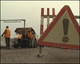 В Нижнем Новгороде начался ремонт дорожного покрытия Окского съезда
