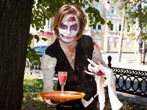 Парад зомби прошел в центре Нижнего Новгорода