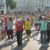 Около ста студентов сделали зарядку в центре Нижнего Новгорода