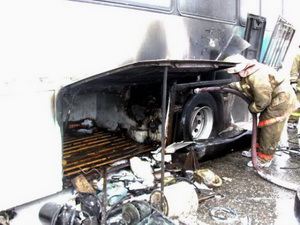 Автобус горел в Нижнем Новгороде
