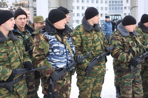 Сводный отряд нижегородских полицейских отправился в командировку в Гудермес