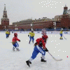 В Москве на Красной площади в минувшие выходные разгорелись хоккейные страсти