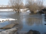 На реке Пьяна у села Гагино наблюдается интенсивный рост уровня воды
