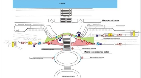 Нижегородским водителям на лето лучше забыть о Нижне-Волжской набережной