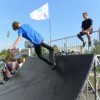 Скейтбордисты протестируют обновленный экстрим-парк