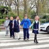 Сегодня в поселке Малое Доскино в Автозаводском районе младших школьников посвящали в пешеходы