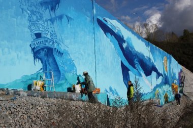 Нижегородские граффити продолжают масштабные работы