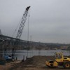 В районе строительства нового Волжского моста начали расчищать площадку