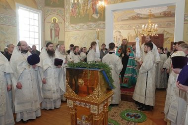 В селе Сноведь Выксунского района состоялось освящение храма в честь Преображения Господня