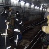 17 единиц техники, сто сотрудников МЧС были стянуты ночью к станции метро Горьковская