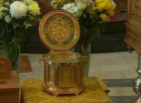 В воскресенье в храм Преображения Господня, который в народе также называют Старопечерской церковью, прибывает ковчег с частицами мощей святых благоверных князей Петра и Февронии