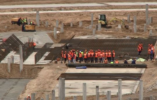 Фундамент под стадион для ЧМ-2018 заливают в Нижнем Новгороде