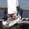 На реку Белая в Городецком районе спустили тримаран