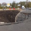 Причиной провала на улице Горной стала деформация канализационного коллектора