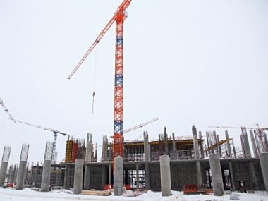 Валерий Шанцев проинспектировал ход строительства стадиона «Нижний Новгород»