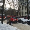 В разгар рабочего дня вспыхнуло фойе в бизнес-центре на Костина