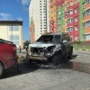 В «Цветах» сгорели две иномарки Toyota Land Cruiser и Renault Laguna