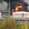 Крупный пожар на территории завода ЛУКОЙЛ-Нижегороднефтеоргсинтез в Кстово