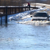 Низководный мост через реку Кудьма затапливает ежегодно