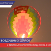 Ночное свечение аэростатов в Нижнем Новгороде