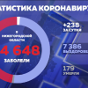 В Нижегородской области за сутки коронавирус подтвердили еще у 238 человек