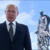 Владимир Путин обратился к гражданам России на фоне Ржевского мемориала Советскому солдату