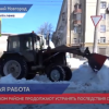 Дорожные службы продолжают уборку снега в Автозаводском районе