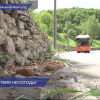 Грязевой водопад обрушился на Окском съезде в Нижнем Новгороде