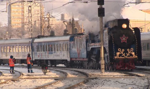 Нижний Новгород посетил поезд Деда Мороза