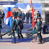 В преддверии Дня Победы на Бору прошел парад юнармейцев