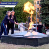 Вечный огонь зажгли в Канавинском районе у стелы «Героям-комсомольцам»