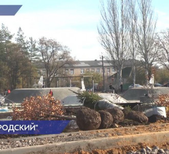 Строительство «Нижегородского» сквера завершается в Харцызске