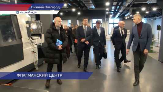 Федеральный технопарк профессионального образования посетили Глеб Никитин и Владимир Желонкин