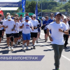Массовая зарядка и праздничный забег состоялись на набережной Гребного канала 12 июня