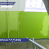 Дожди идут в подъезде дома на улице Бориса Панина в Советском районе