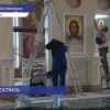 Последние приготовления к открытию храма в Богоявлении подходят к концу