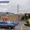 Фура повредила несколько секций светофора на площади Лядова в Нижнем Новгороде